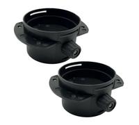 FNBDDX Tubo de escape 1/2/4/6 x 75 mm/2,95" apto for conducto ventilación calentador coche, conector válvula reguladora, aleta apta for estacionamiento diésel Webasto(2X)