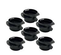 FNBDDX Tubo de escape 1/2/4/6 x 75 mm/2,95" apto for conducto ventilación calentador coche, conector válvula reguladora, aleta apta for estacionamiento diésel Webasto(6X)