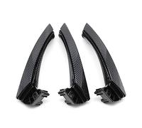 FNCVTM Manecilla Puerta Juego De Tirador Puerta Interior LHD RHD para BMW Serie 3 E90 E91 E92 316 318 320 325 328i 2004-2012(LHD Set Carbon Fiber)