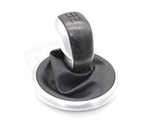 FNCVTM Palanca Cambio Manual para Citroën C4 MK1 2004-2008 5 Perilla De Cambio Velocidad Polaina Funda Bota Accesorios Estilo Coche(Black Siver)