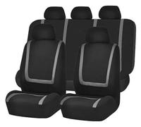 FNCVTM para Citroën para C4 C5 C3 C6 para Elysee para Picasso Fundas Asiento Coche Cojín Soporte Estilo Protector Juego Fundas Asiento(9pcs Set Gray)