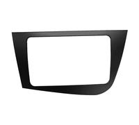 FNERRMEVC Auto Panel Estéreo Radio Fascia 2 DIN Molduras Marcos Navegación Tablero para Seat para Leon 2005-2012 Volante A La Izquierda Accesorios(Negro)