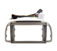 FNERRMEVC Auto para N&issan para March para Micra K12 2002-2010 Coche 9 Pulgadas 2 DIN Marco De Salpicadero para Radio Panel Estéreo Accesorios(Marco con Cable)