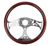FNERRMEVC Auto Volante Deportivo Universal De 380 Mm Y 15 Pulgadas con Bocina(SW-1010A)