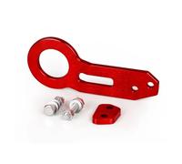 FNERRMEVC Cubierta Anilla Remolque Gancho Remolque Coche Remolque Delantero Trasero Anillo Remolque Carreras Gancho Remolque Vehículo Gancho Parachoques Delantero Carreras(Rojo)