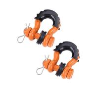 FNERRMEVC Cubierta Anilla Remolque Grillete Anclaje Anillo En D 5/8" para Recuperación Vehículos Todoterreno Grillete Arco Equipo Remolque 28660lbs Resistencia A La Rotura(Naranja)