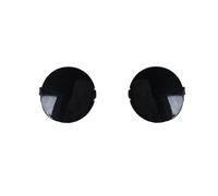 FNERRMEVC Cubierta Anilla Remolque para Mazda CX-3 CX3 DK 2014-2023 Cubierta Gancho Remolque Parachoques Delantero Tapa Remolque De Tracción Tapa Remolque(1 Pair L and R Black)