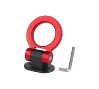 FNERRMEVC Cubierta Anilla Remolque Pegatina Coche Universal Gancho Remolque Tralier Gancho Remolque Parachoques Carreras Gancho Remolque Pegatina Gancho Remolque(Redondo Rojo)