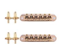 Fnfhsa 2X Gold Tune-O- Electric Roller Saddle Bridge Lp Puente de Guitarra Eléctrica de Corea