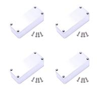 Fnfhsa 4 Piezas Caja de Pisada de Aluminio Efectos Estilo 1590ª Caja de Pedales para Guitarra