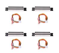 Fnfhsa 4X Indicador de de MúSica Dual 12 LED Spectrum VU Meter Amplificador LáMparas Tablero Ajustable de Velocidad de Luz para MP3 DC 7-12V ()