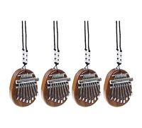 Fnfhsa 4X Mini Kalimba 8 Teclas Pulgar Piano Gran Sonido Teclado de Dedo Instrumento Musical