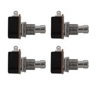 Fnfhsa 4X Pedal de Guitarra 2 Pin SPST Efectos Momentáneos Pulsador Interruptor de Pie