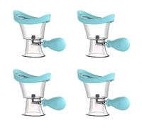 Fnfhsa 4X Vasos de Silicona Suave para Lavado de Ojos Limpiador de Ojos Vasos de Enjuague Vasos de BañO Reutilizables para Lavado de Ojos