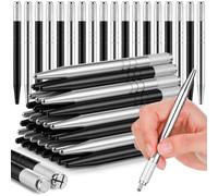 Fnfhsa 50 Bolígrafos de Microblading, Lápices Manuales para Cejas, Suministros de Microblading, Herramientas Manuales de Microblading de Aluminio para Cosméticos C