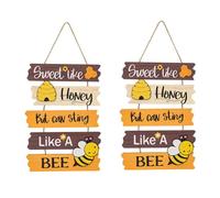Fnfhsa Decoración de Puerta de Casa Tipo A, Abeja, Bondad, Abeja, Feliz Día de Acción de Gracias, Señal de, Decoración de Puerta Delantera
