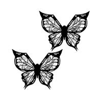 Fnfhsa Plantilla de Mariposa para Delineador de Ojos, Plantilla de Delineador de Ojos de Mariposa, Plantilla de Maquillaje de Ojos de Mariposa, Plantilla de Mariposa Funciona 2 Piezas