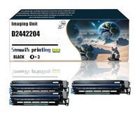 FNFTOEZGY Unidad de Imagen D2442204 D2442206 D2442207 Compatible con impresoras Ricoh MP C2004 MP C2504, Piezas de Repuesto. Contiene Chip e impresión nítida/230(3 Pack Black)