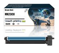 FNFTOEZGY Unidad de Tambor MX23CU Compatible con impresoras DX-2000n DX-2000u DX-2500 DX-2500n DX-2500u, Piezas de Repuesto Que contienen Chip e impresión transparente/99(1 Pack Black)
