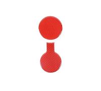 FNGMHF Alfombrilla Decorativa de Fibra de Carbono for portavasos Delantero de Coche, Compatible con Camaro 2012, 2013, 2014 y 2015, Accesorios Interiores.(Red)