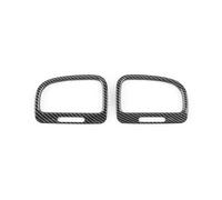 FNGMHF Compatible con Golf 6 MK6 2008-2013 Accesorios for automóvil Panel de tablero de control central ABS Cubierta de ventilación de salida de aire Embellecedor Patrón de fibra de carbono(Side 2pcs)