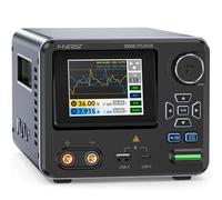 FNIRSI IPS3608 Fuente de Alimentación de CC Variable: Fuente de Banco 36V/8A Baja Ondulación<10mV, Carcasa de Al, Puerto USB-A&Tipo C Interfaz Dual Día/Noche Programable por PC 6 Datos Preestablecidos