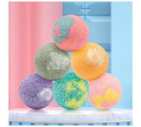FnnEmg Bolas De Baño 12 unids Regalo de baño orgánico Natural Mini Hecho a Mano Pie SPA Bomb Hidratante Seco Piel Relajante Olor Kit Bolas De Baño