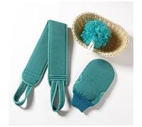 FnnEmg Bolas De Baño 3 UNIDS/Set Cuerpo CUCTURA Limpieza PEQUEÑO Cepillo Suave Home Hotel Baño Ducha Bola Trasera Scrubber Set Exfoliating Skin Towel Bath Gloves Kit Bolas De Baño (Size : 3pcs Cyan)