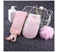 FnnEmg Bolas De Baño 3pcs / Set Scrubing Scrubbing Set de Toalla Engrosada Freguez y descontaminación Ball Ball Ball Back Scrubber Cepillo Exfoliante for Unisex Kit Bolas De Baño (Size : Pink)