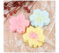 FnnEmg Bolas De Baño Color al Azar 65g Cuidado de la Piel Natural Pétalo en Forma de pétalo Baño de Sal de Sal EXFOLICITANDO Hidratante Bocadillo Bomb Bomb Ball for Adultos Kit Bolas De Baño