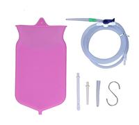 Fnppyrd Kit de de Enema de Silicona, Juego de combinación de Ducha de Enema de Limpieza Intestinal for el hogar, Kit de de Enema de Viaje for el hogar