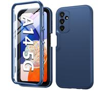 FNTCASE for Samsung Galaxy A14-5G Case: Shockproof Silicone Protective Phone Case with Built-in Screen Protector - Slim Dual Layer Rugged Sturdy Drop