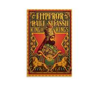 FNWNJNG Emperor Haile Selassie Póster Pintura Decorativa Lienzo Arte de Pared Salón Póster Dormitorio Pintura, Arte de Pared Impresión de Imagen Moderna Decoración de Habitación Familiar 30 x 45 cm