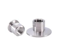 FNYUVNFAF 1PC KF16 Vacuum Flange to 1/4" NPT Female Thread 304 Stainless Steel Vacuum Flange Pipe Pipe Fitting