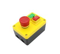 FNYUVNFAF Emergency Stop Switch KJD17D-2 Electromagnetic Switch ON Off Push Button Switches with Emergency Stop of Mounting Boxes AC 250V 16A