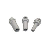 FNYUVNFAF Garden Plumbing Steel Male Threaded Water Pipe Joint 1/8", 1/4" Thread to 6/8/10/12mm Joint Pump Joint 50 Pieces (Color : Gold)