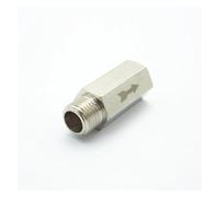 FNYUVNFAF Válvula de retención de latón con Rosca Macho BSP de 1/4" x Hembra BSP de 1/4". Válvula antirretorno unidireccional for Agua, petróleo y Gas