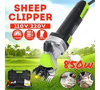 FNZKT Esquiladora Ovejas Profesional,Maquina de Esquilar Eléctrica de Ovino,850W & 6 Velocidades Ajustables Tijeras Eléctrico de Lana Productos de Belleza para Ganado + Maleta Gratis