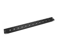 FO front plate for fiber optic panel (for DN-96200-BL-P) 12x LC duplex 1U, black