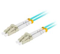 Lanberg fo-lulu-md31-0030-tq cable de fibra optica 3 m lc om3 color ag