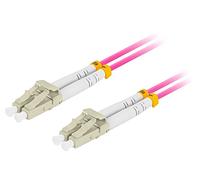 FO-LULU-MD41-0100-VT cable de conexión de fibra OM4 LC/UPC, LAN violeta LSZH ...