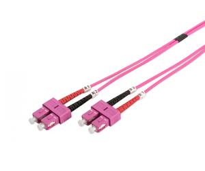 FO patch cord, duplex, SC to SC MM OM4 50/125 µ, 1 m