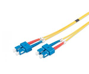 FO patch cord, duplex, SC to SC SM OS2 09/125 µ, 3 m