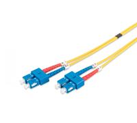 FO patch cord, duplex, SC to SC SM OS2 09/125 µ, 1 m
