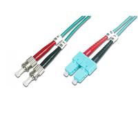 FO patch cord, duplex, ST to SC MM OM3 50/125 µ, 2 m