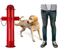 Foaincore Boca de fuego grande para perro de 31.5 pulgadas para orinar, decoración de poste de boca de fuego falsa para perro orina en cachorro, boca de incendios, estatuas con estacas para decoración