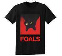 Foals Pidge Herren T-Shirt Graphic Unisex Casual T-Shirt Men Round Neck Clothing Black M