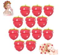 Foam Curlers Strawberry,strawberry Curlers,strawberry Hair Curlers,strawberry Heatless Curls,strawberry Sponge Curler,foam Hair Curlers Strawberry,Hair Rollers for Women,Sponge Hair Styling Tools