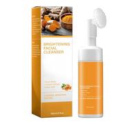 Foam Face Wash, 150ml Hydrating Brightening Turmeric, Facial Cleansing Mousse, for Home Dormitory Salon Business Trip Dry Oily and Mixed Skin
