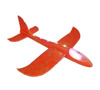 Foam Gliders Plane - 48cm Hand Launched Flying Aeroplanes | Manual Throwing Foam Plane with Three-Speed Flash & Stunt Function | Direct & Maneuverable (Double Hole)